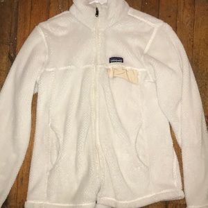 White Patagonia coat